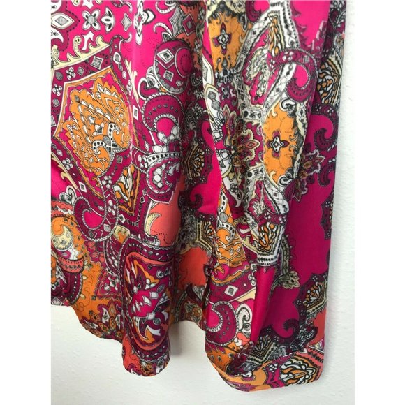 Chicos Boho Paisley Button Front Long sleeve Shirt - Picture 2 of 8